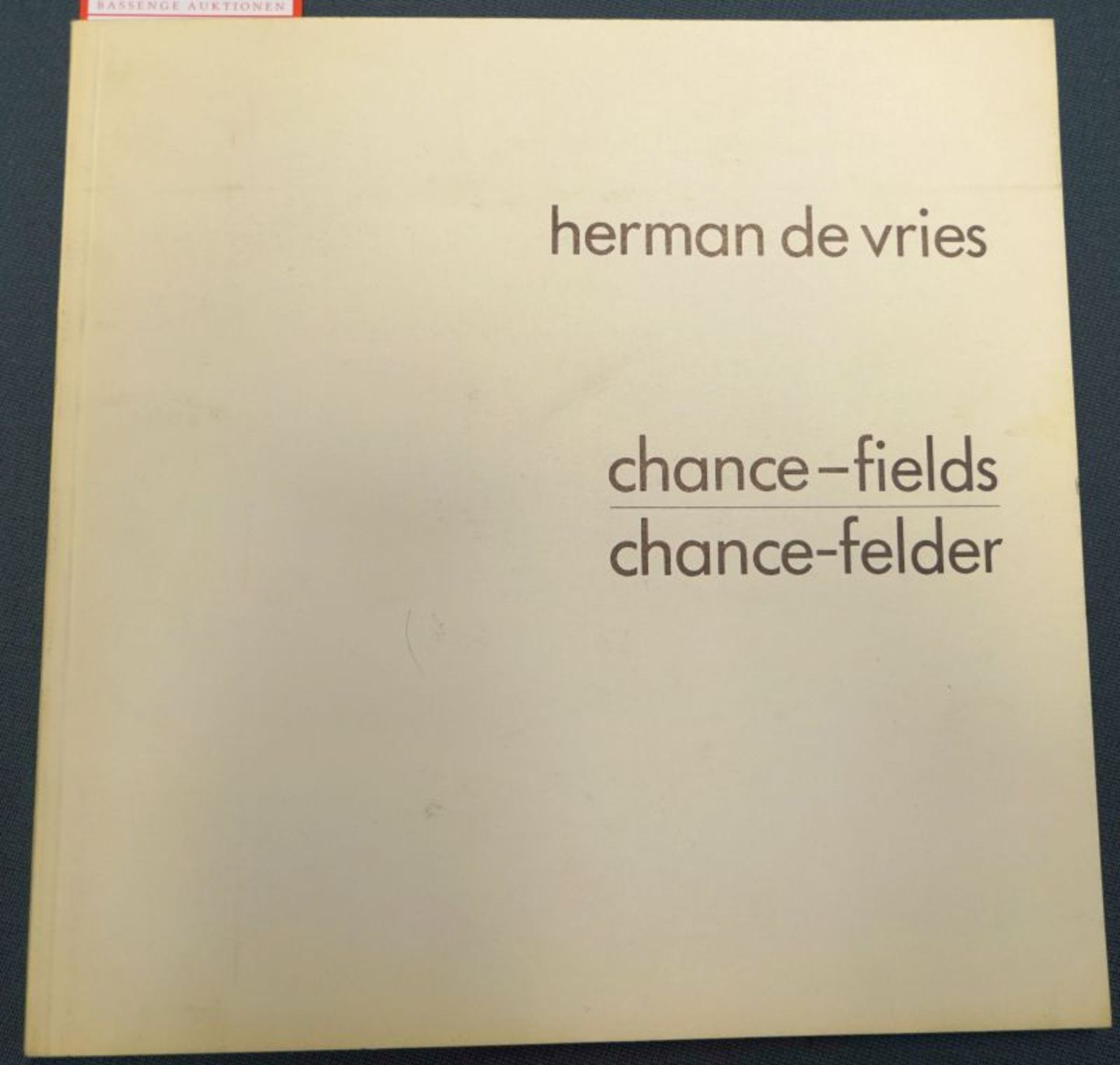 Vries, Herman de: chance-fields - chance-felder