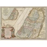 Delahaye, Guillaume: Carte de la terre des Hebreux ou Israelites