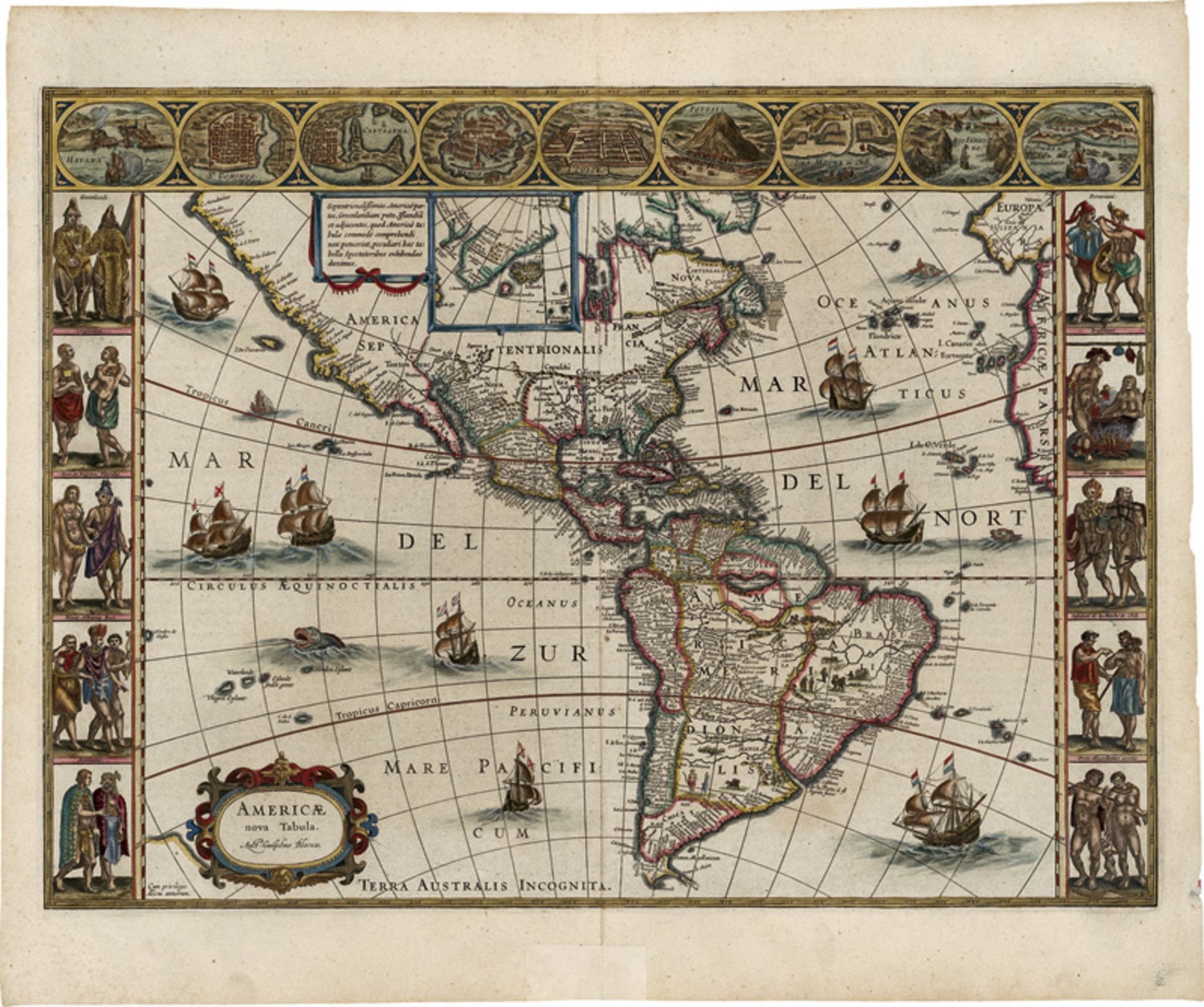 Blaeu, Willem Janszoon: Americae nova tabula