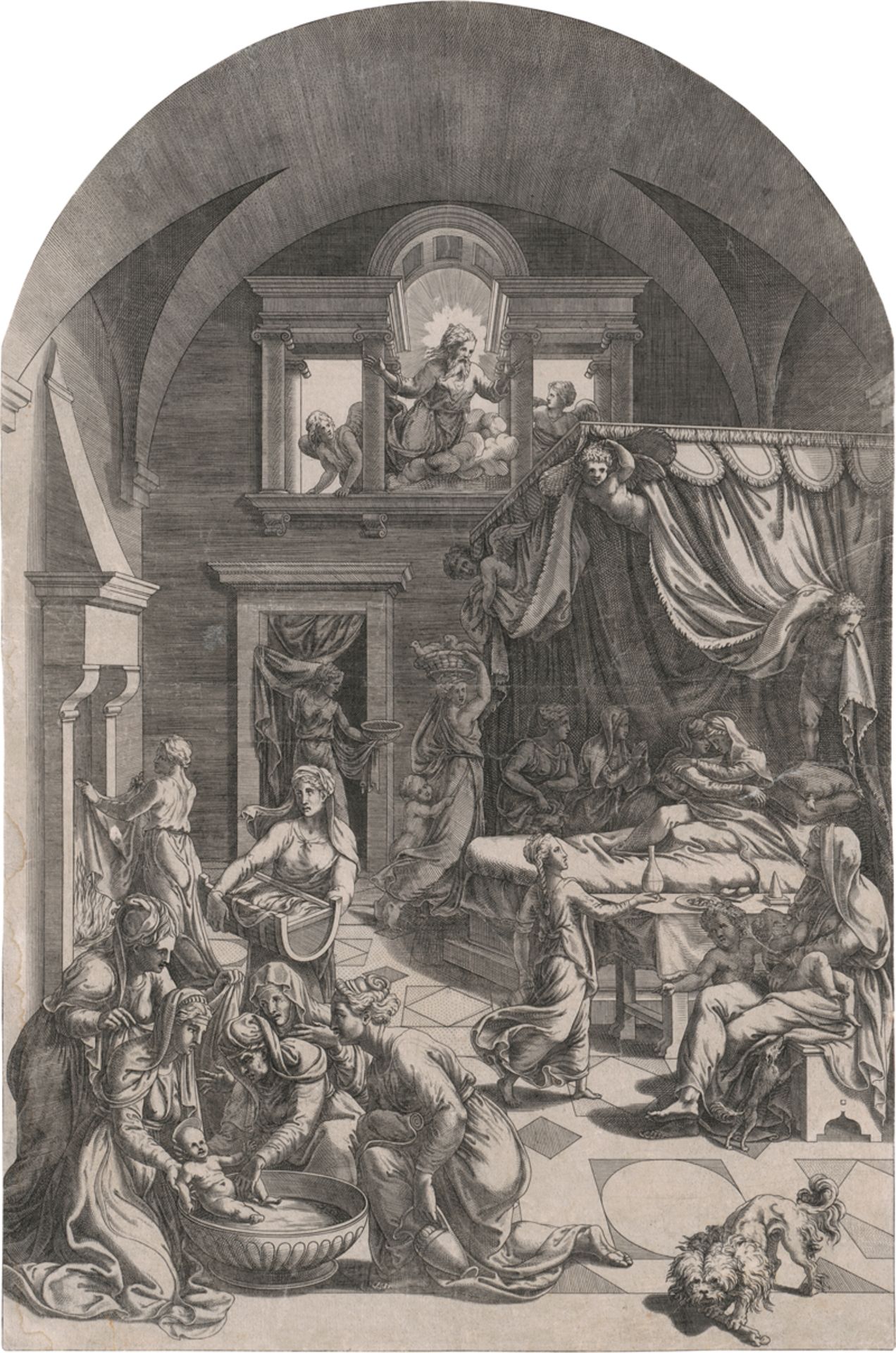Scultori, Diana: Die Geburt des hl. Johannes des Täufers