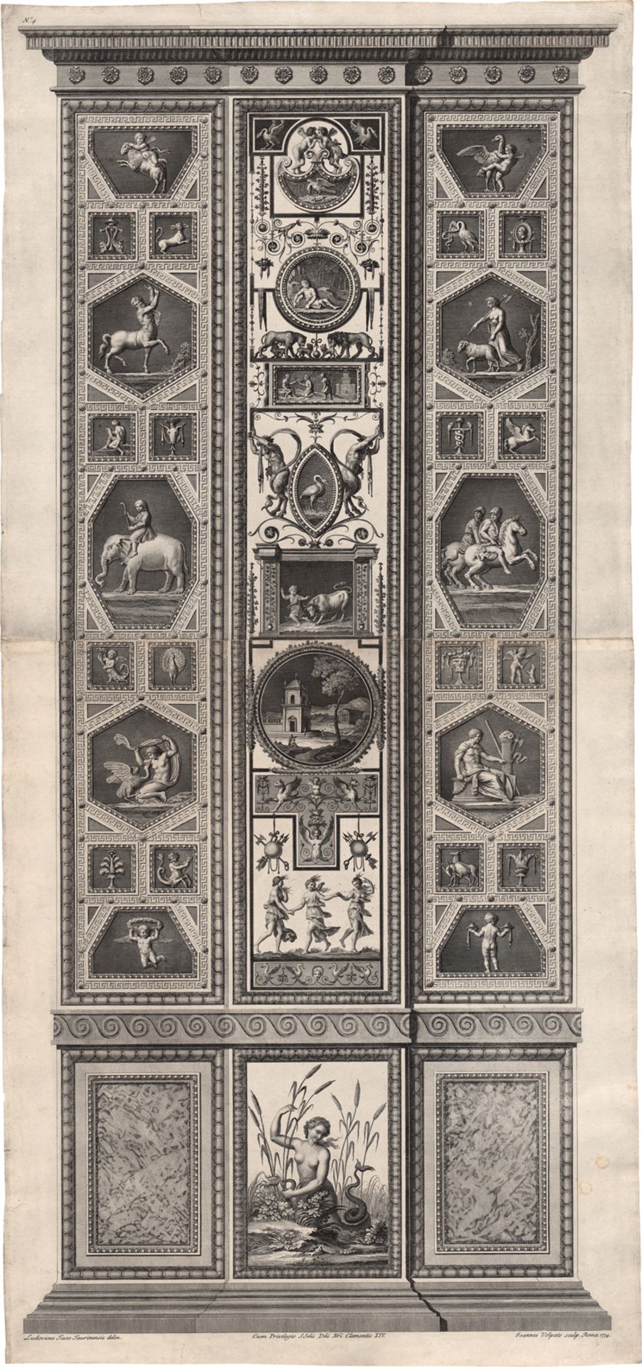 Volpato, Giovanni: Pilasterdekorationen der Loggie di Rafael in Vaticano