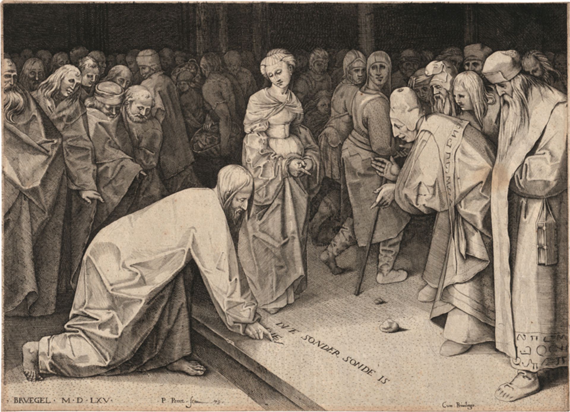 Bruegel d. Ä., Pieter: Christus und die Ehebrecherin