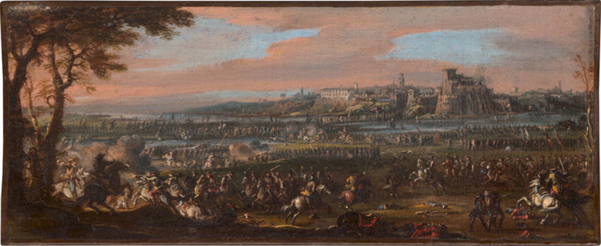 Oberitalienisch - zugeschrieben: 1. Hälfte 18. Jh. Die Schlacht bei Cassano, 1705
