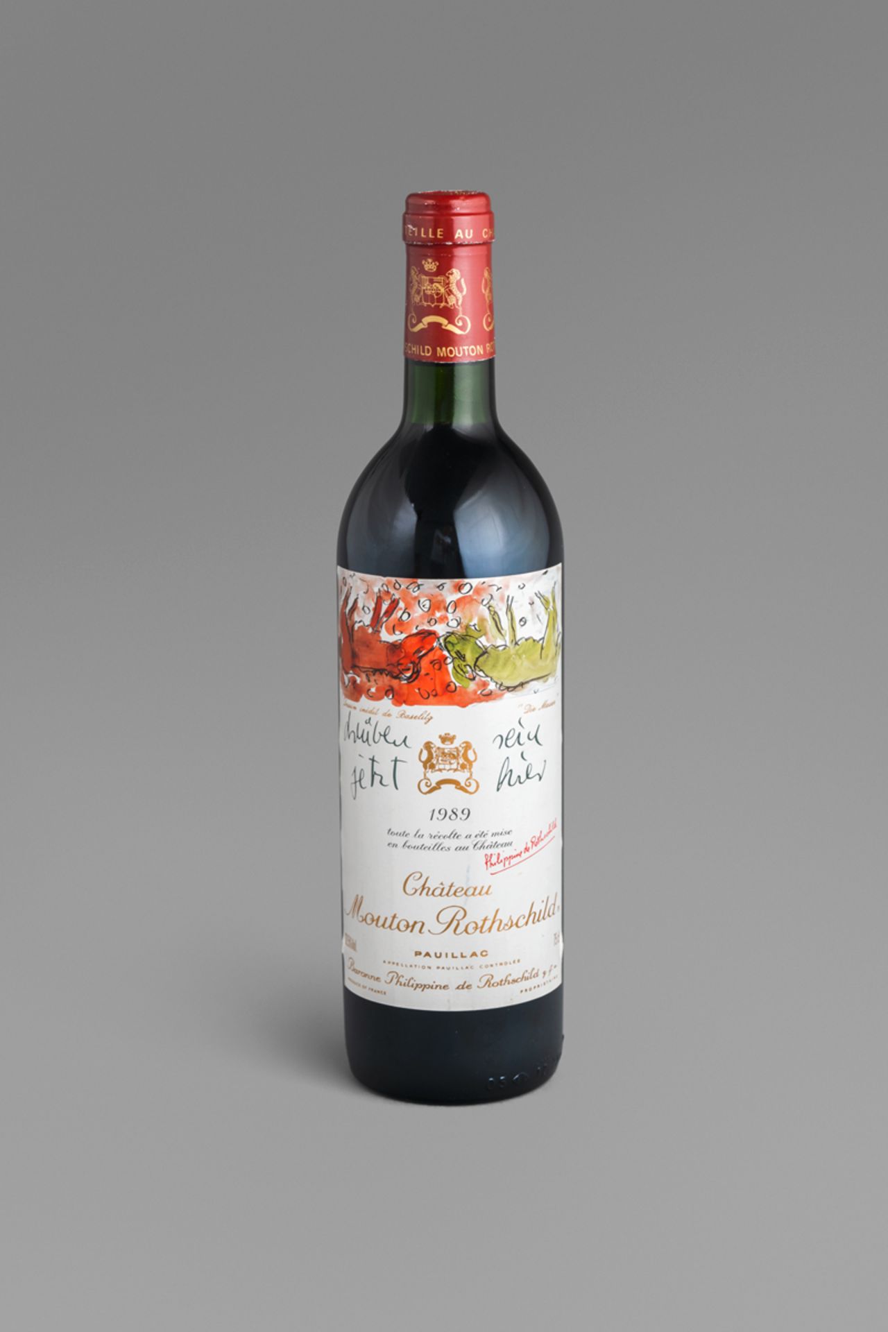 Chateau Mouton Rothschild: 1989 Chateau Mouton Rothschild 1er Grand Cru Classe Paui...