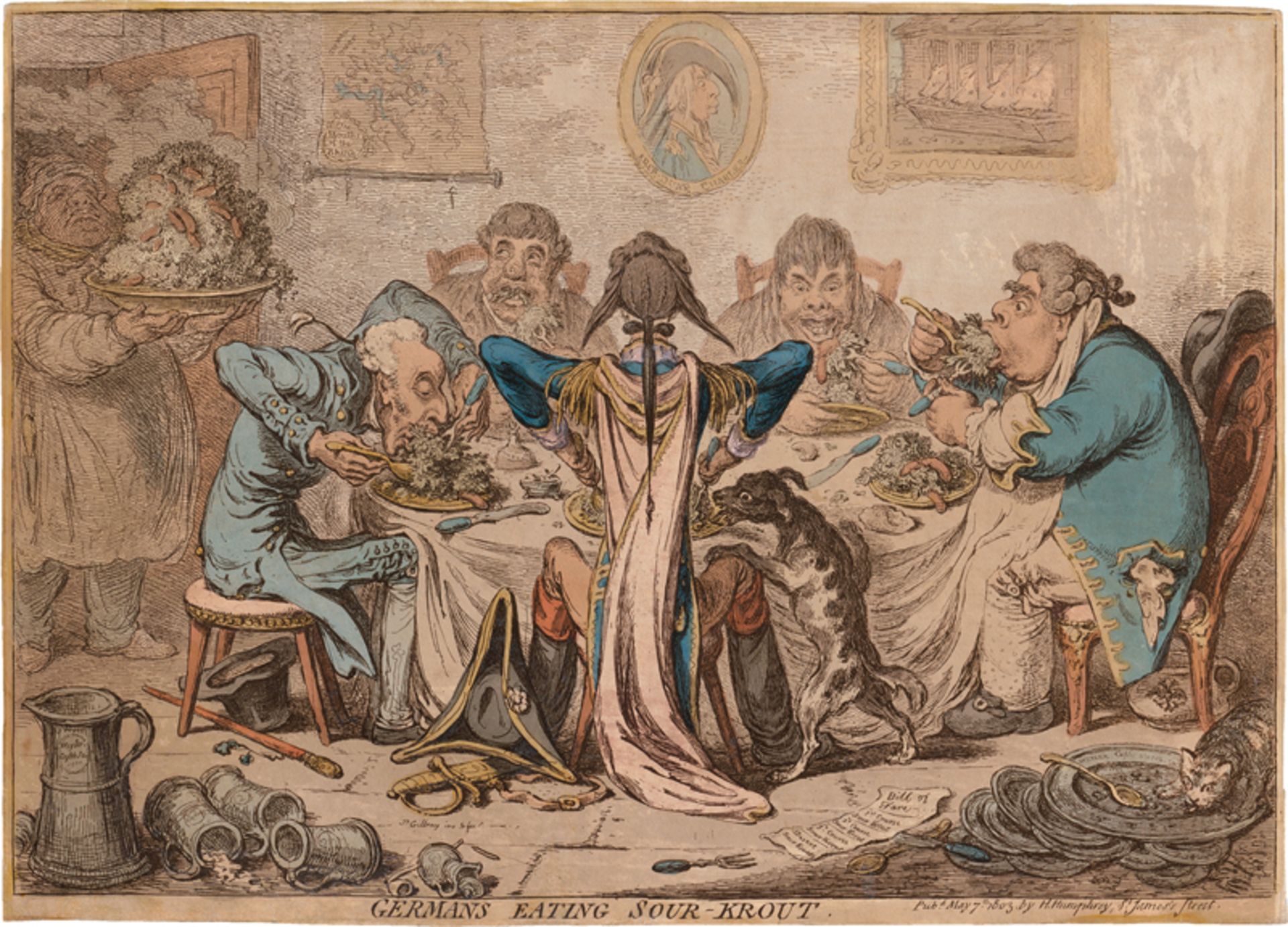 Gillray, James: Germans eating Sour-Krout