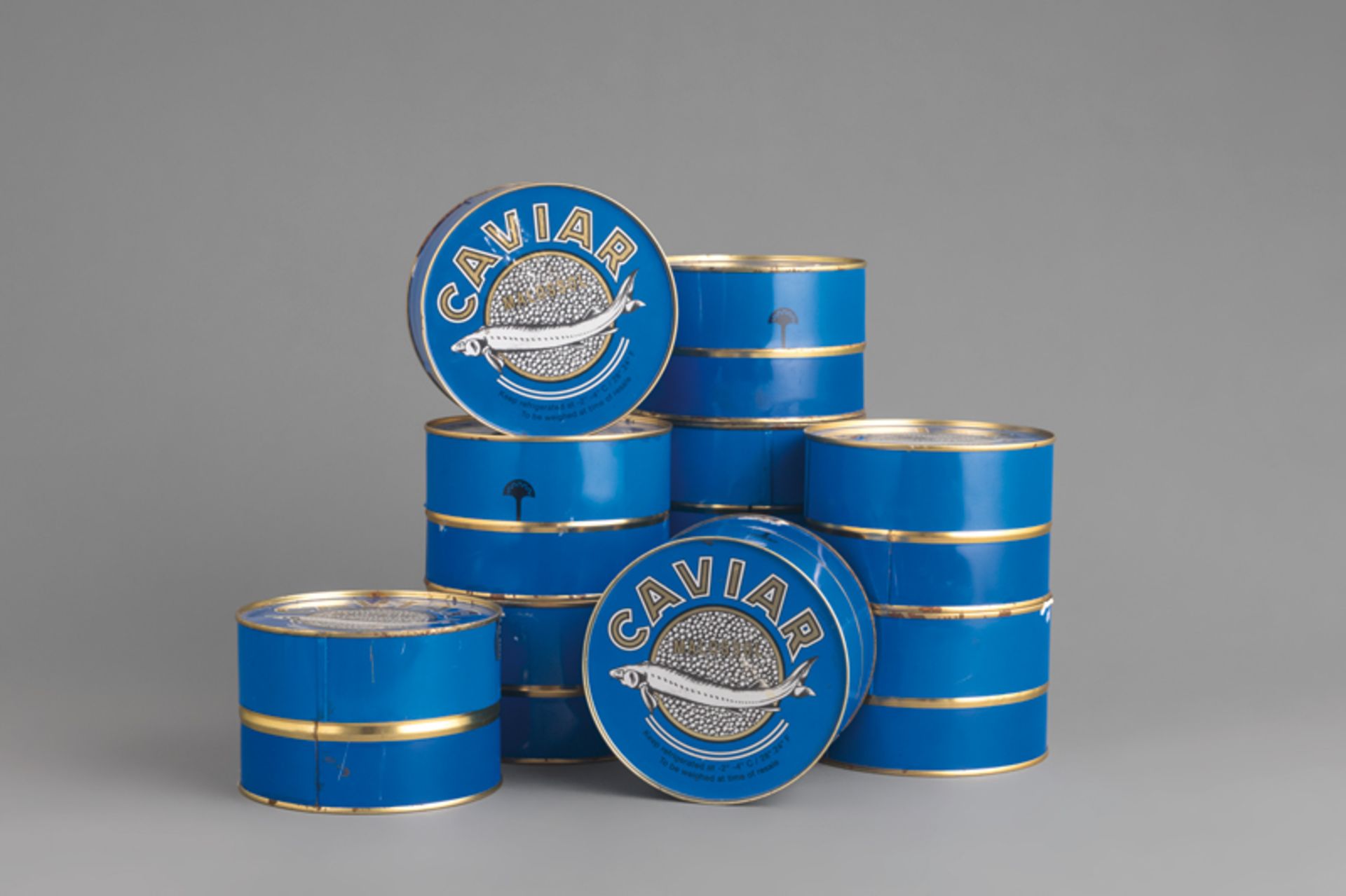 Kaviardosen: Kaviar: 10 große Kaviardosen Malossol