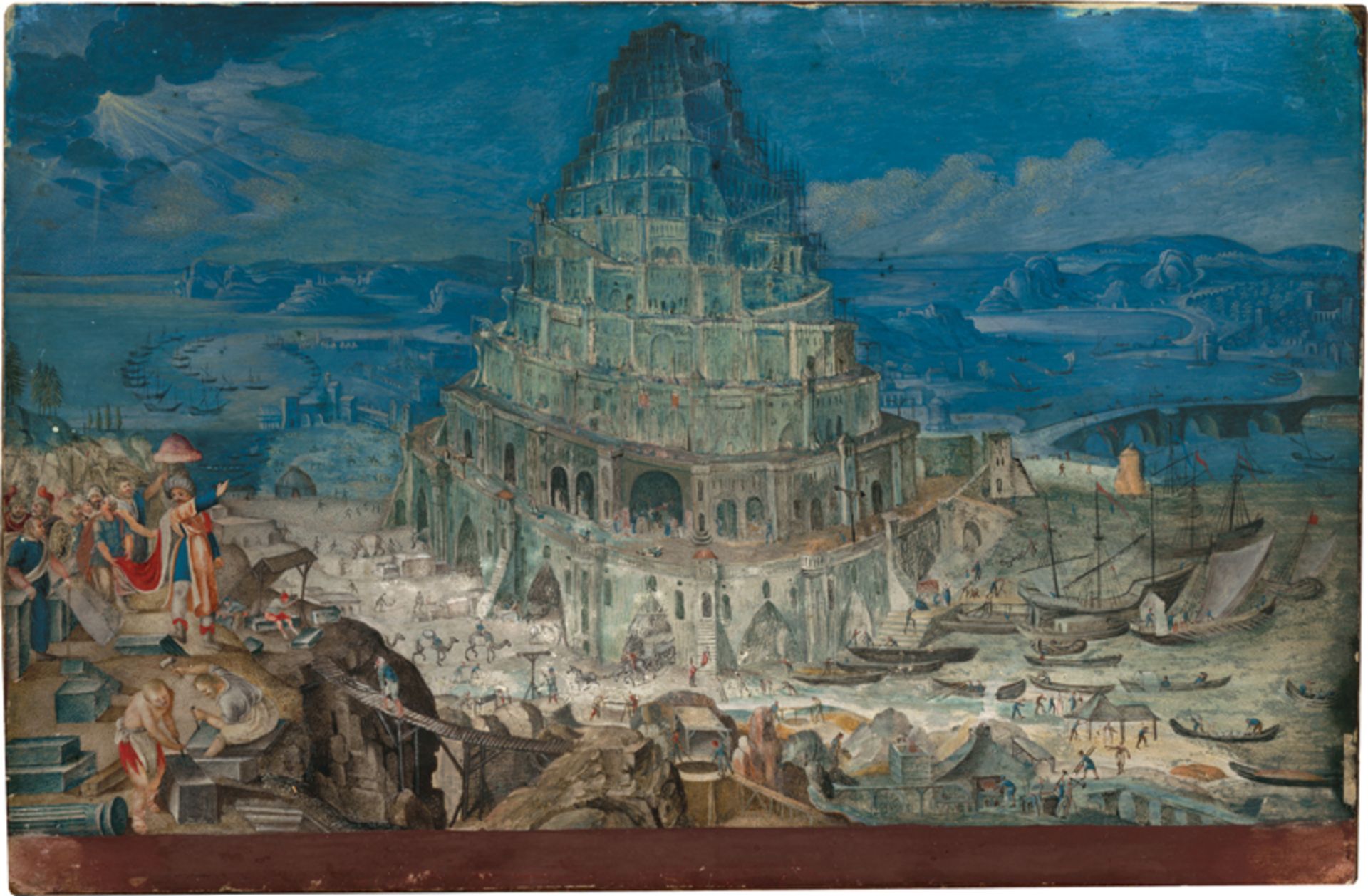 Valckenborch, Lucas van - Umkreis: Der Turmbau zu Babel