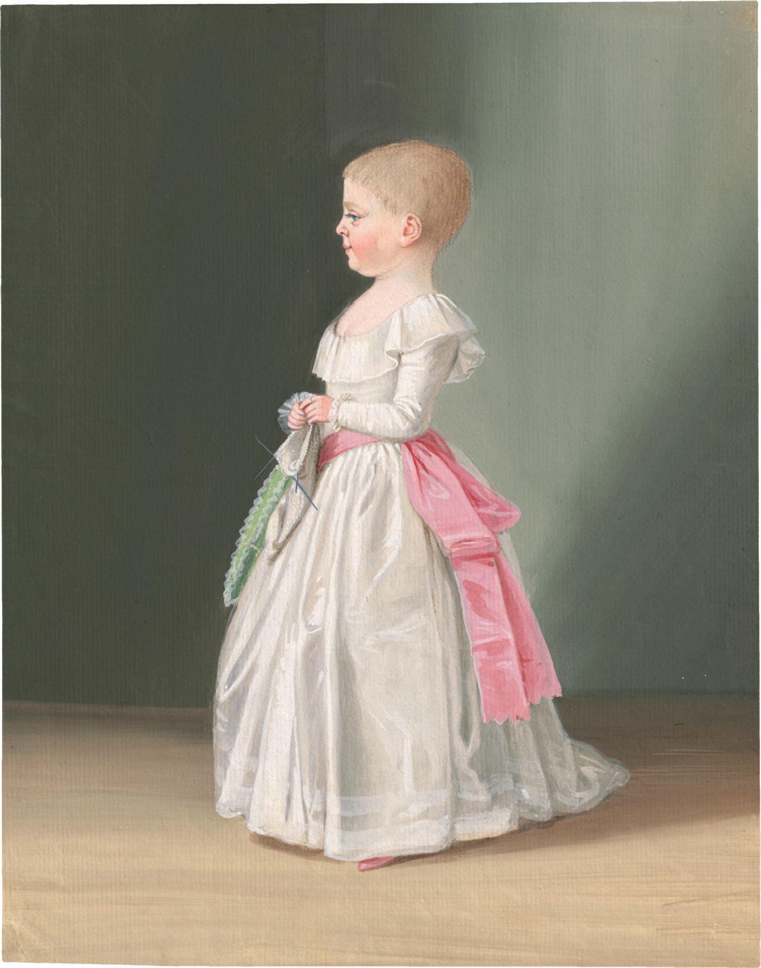 Reinhold, Johann Friedrich Leberech...: Bildnis eines Mädchens im Profil nach links