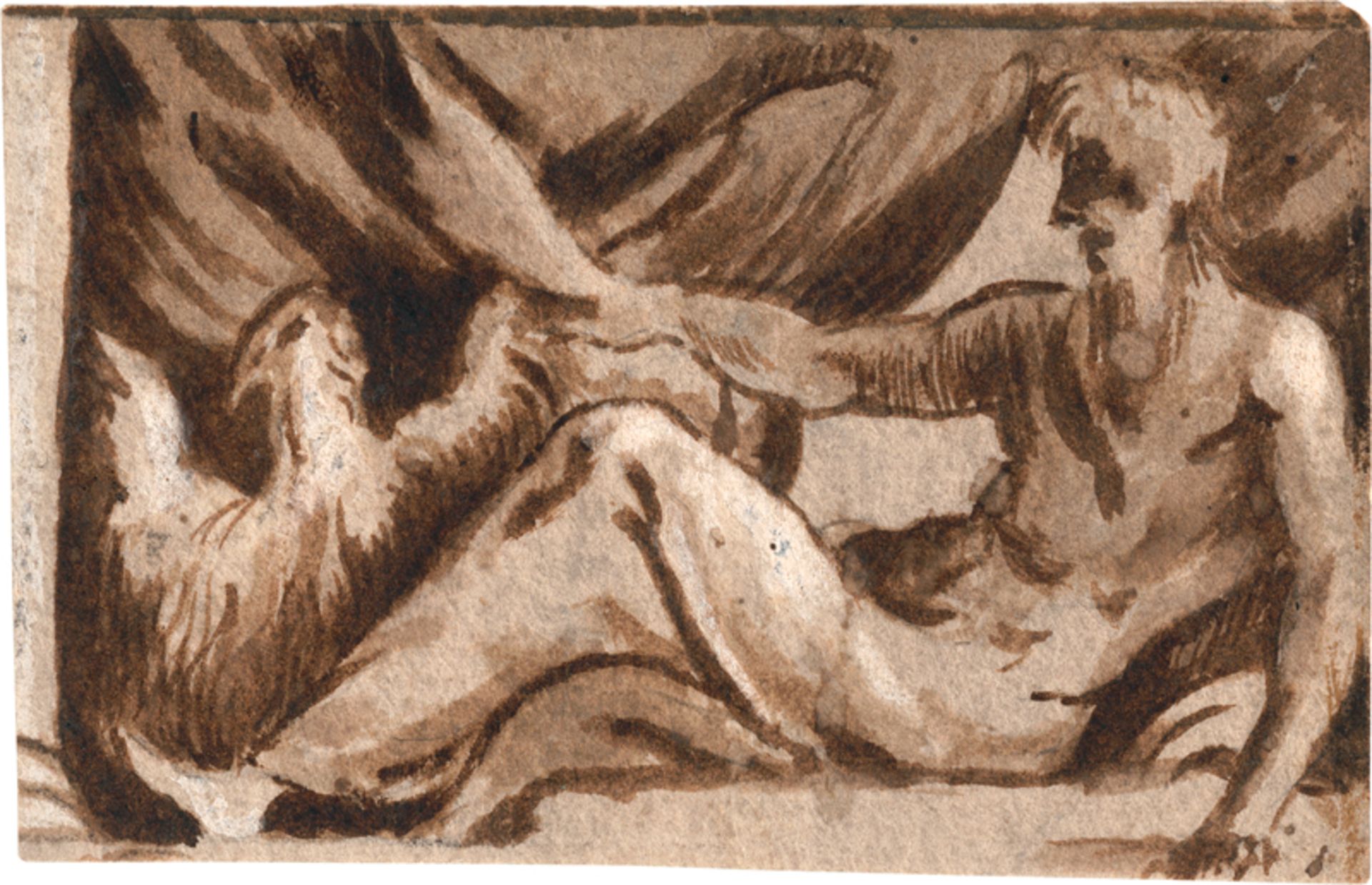 Parmigianino, Francesco - Nachfolge: Ruhender Jupiter mit seinem Adler