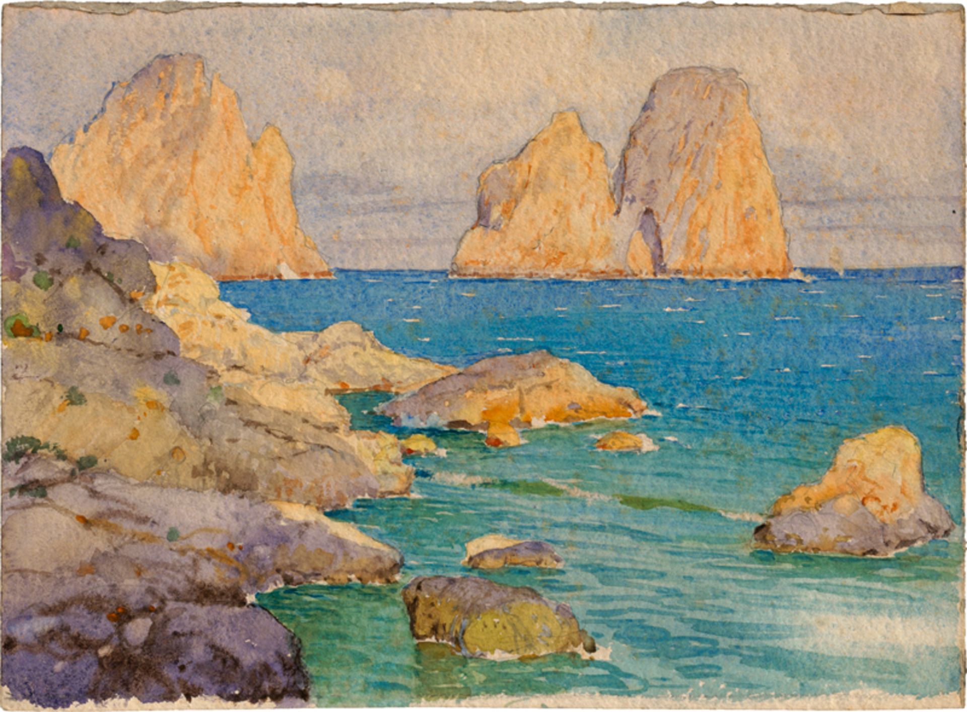 Rothaug, Alexander: Capri: Blick auf die Faraglioni