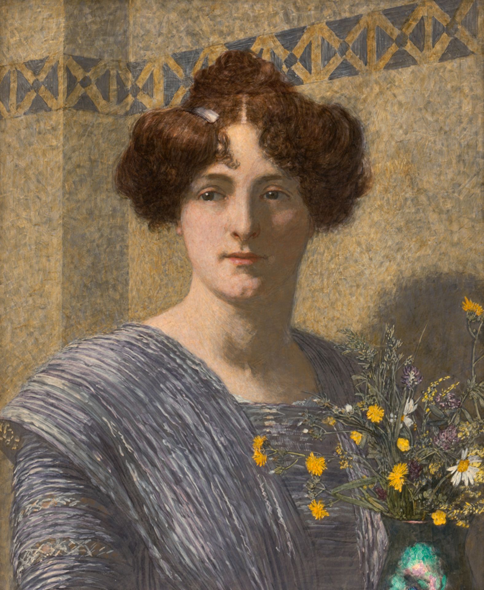 Rothaug, Alexander: Dame mit Wiesenblumen