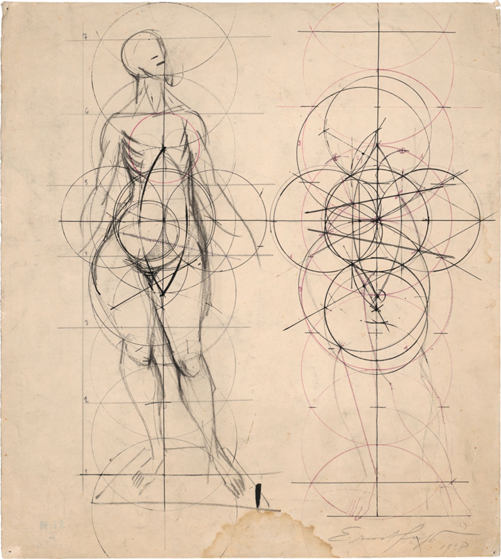 Fuchs, Ernst: Proportionsstudie