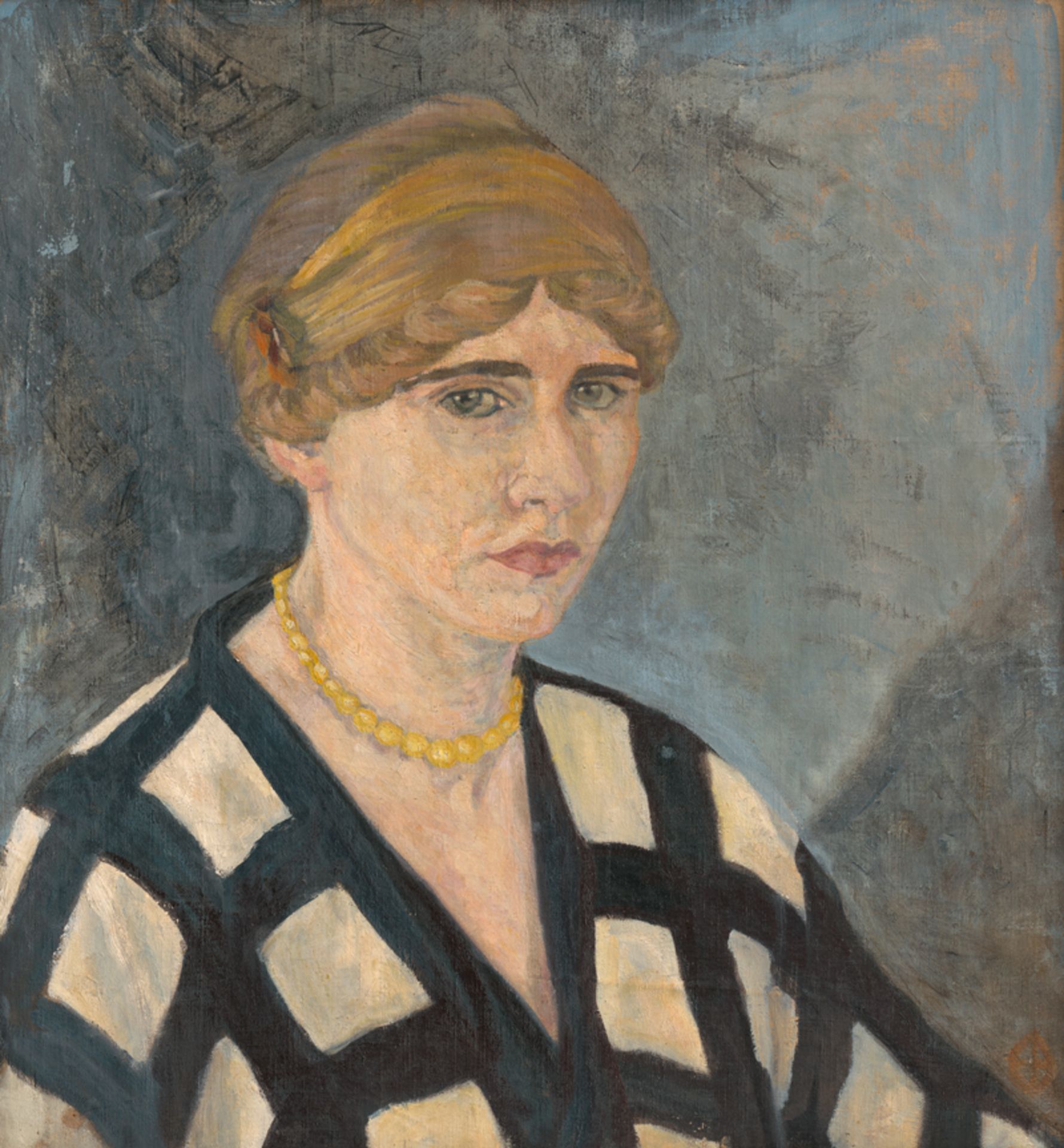 Drewes, Werner: Portrait Frau Drewes / Bauhaus 1922
