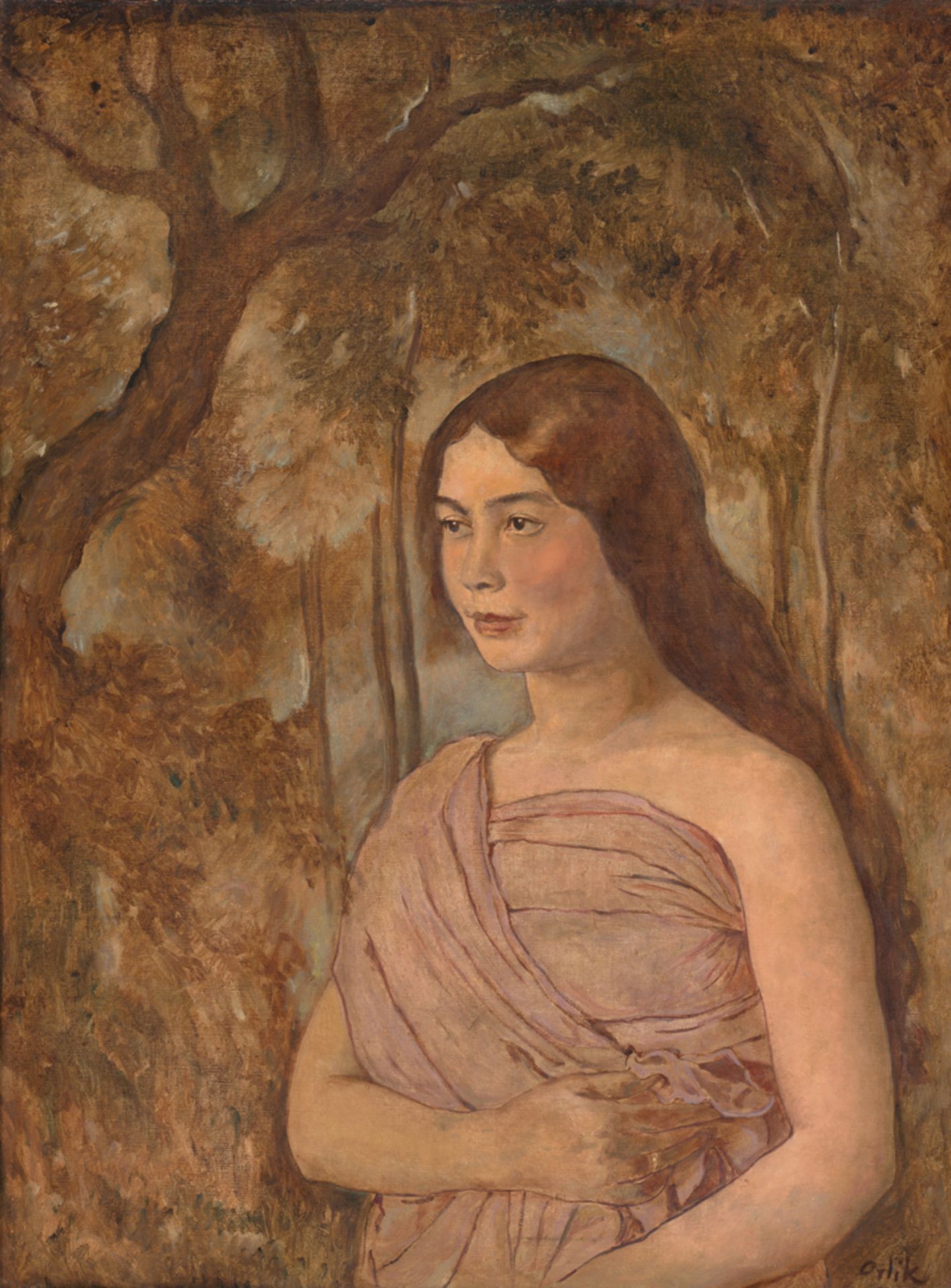 Orlik, Emil: Frauenportrait