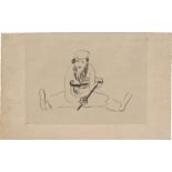 Chagall, Marc: L'Homme barbu assis, avec un violon sous le Bras
