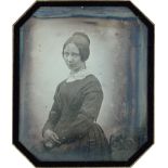 Daguerreotypes & Ambrotypes: Individual portraits of a man and woman