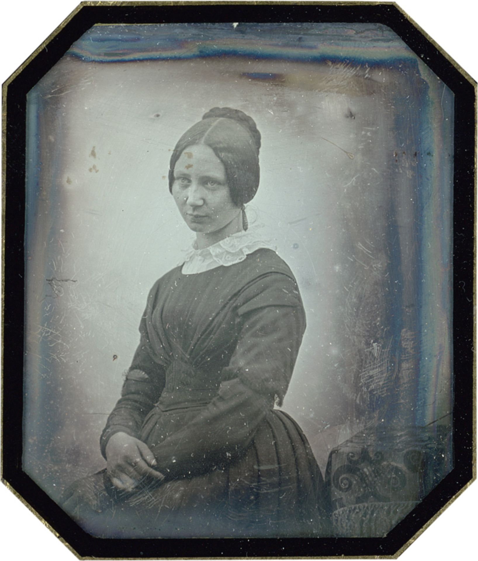 Daguerreotypes & Ambrotypes: Individual portraits of a man and woman