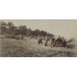 British India: Native officers and soldiers during maneuvers as well as...