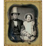 Daguerreotypes & Ambrotypes: Portraits of husband and wife