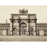 Baldus, Edouard-Denis: Paris Arc du Carrousel with view of the Tuileries