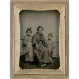 Daguerreotypes & Ambrotypes: Japanese mother with two daughters