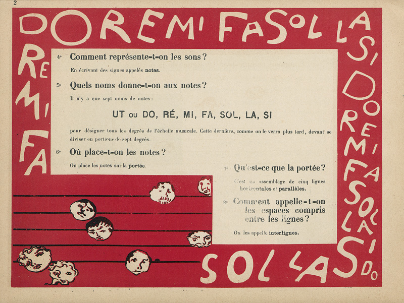 Terrasse, Claude und Bonnard, Pierr...: Petit solfège illustré. Illustrations de Pierre Bonnard.... - Bild 2 aus 2