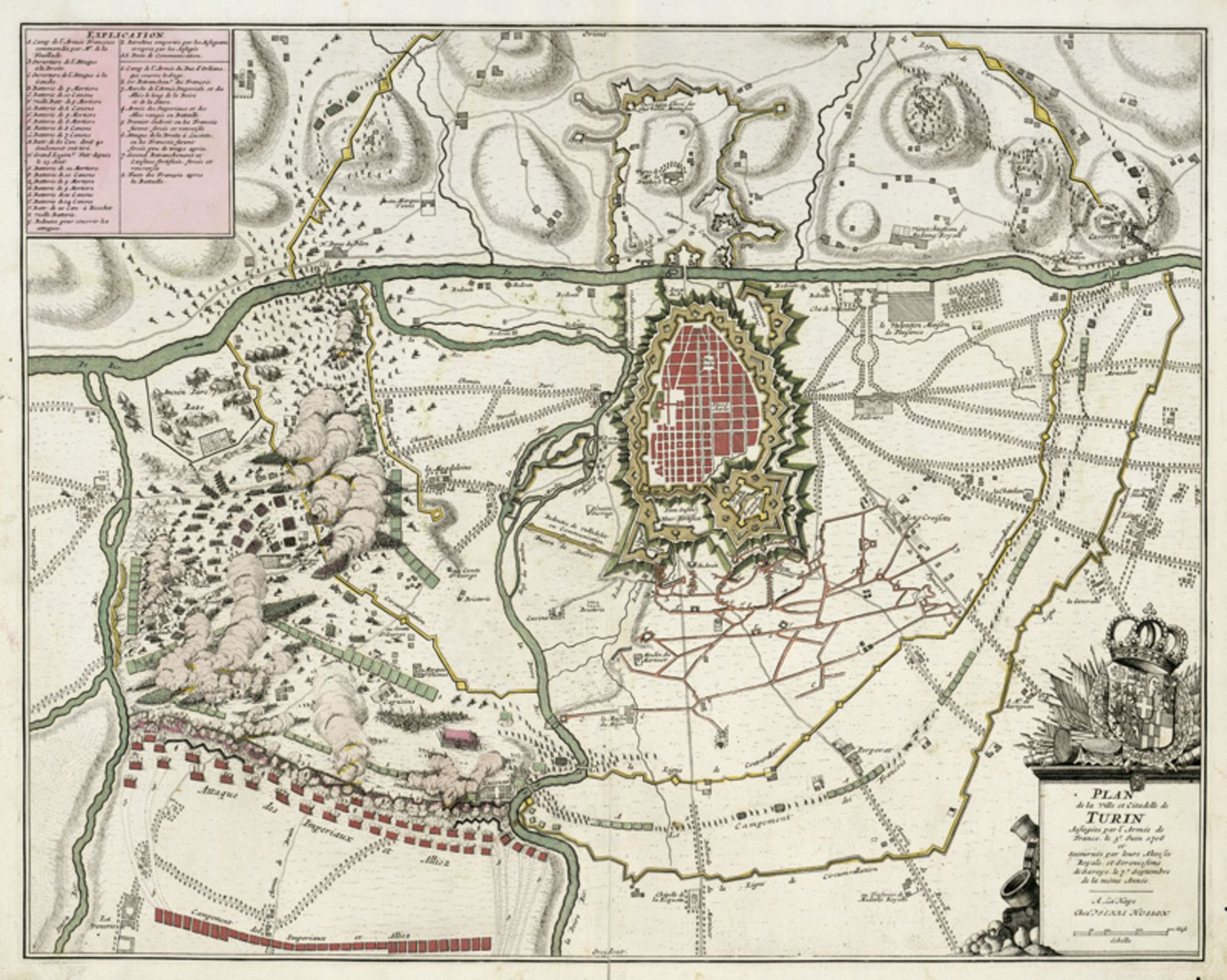 Husson, Pierre: Plan de la Ville et Citadelle de Turin