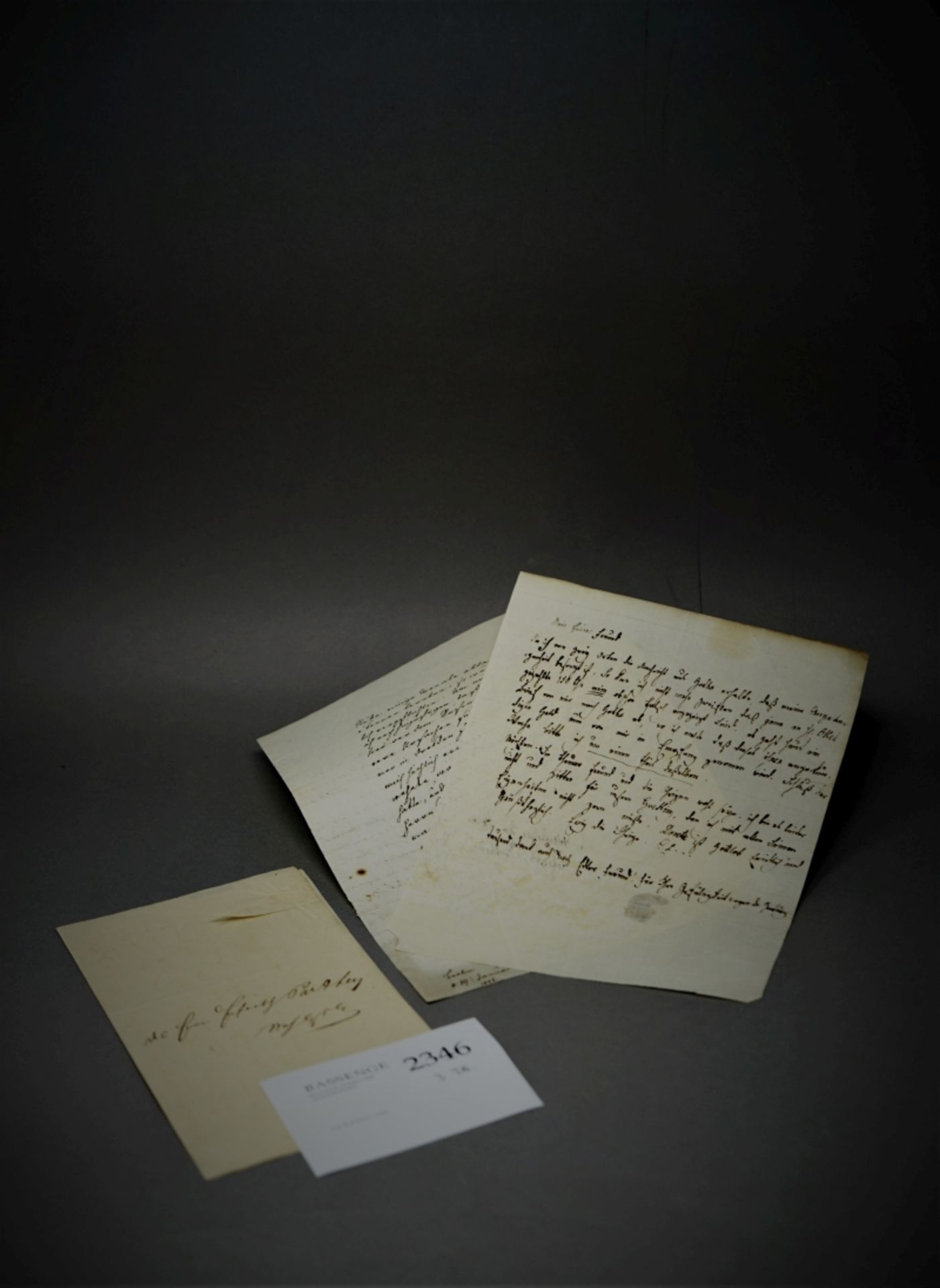 Lühe, Caroline von der: Brief an Daniel Friedrich Parthey