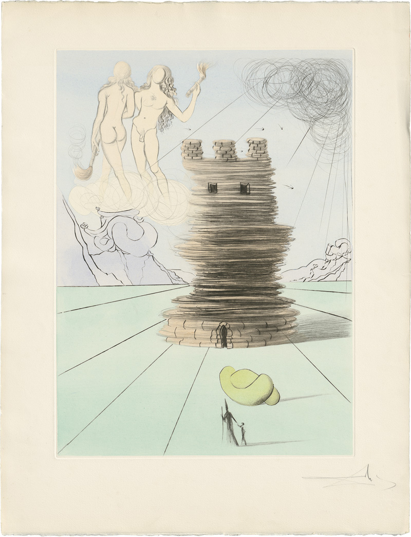 Dalí, Salvador: 20 kolorierte Original-Radierungen, wohl zu Don 