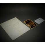 Cocteau, Jean: 1 Brief, 1 Postkarte