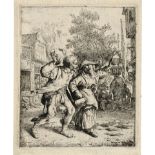 Dusart, Cornelis: Das trunkene Bauernpaar