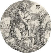 Aldegrever, Heinrich: Herkules und der nemeische Löwe