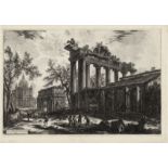 Piranesi, Giovanni Battista: Altra veduta degli avanzi del Pronao del Tempio della Co...