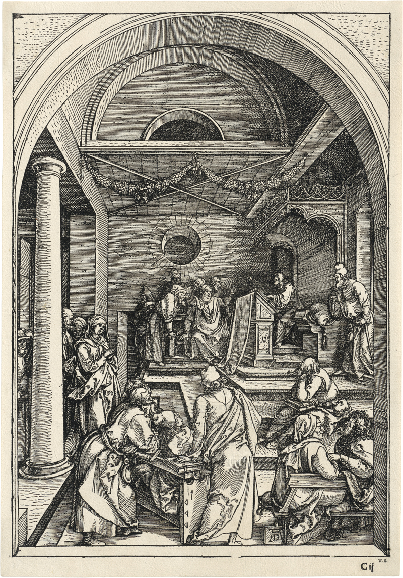 Dürer, Albrecht: Der zwölfjährige Jesus im Tempel