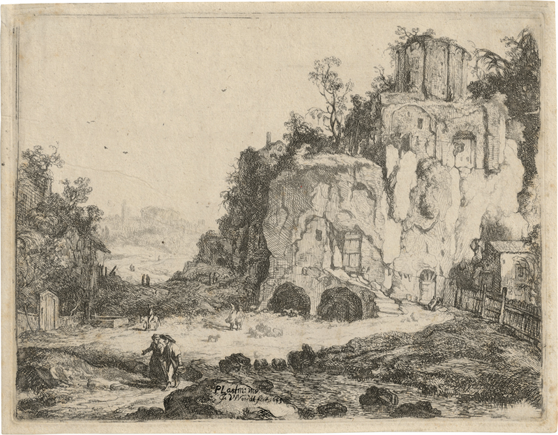Noort IV, Johannes van: Landschaft mit dem Sibyllentempel