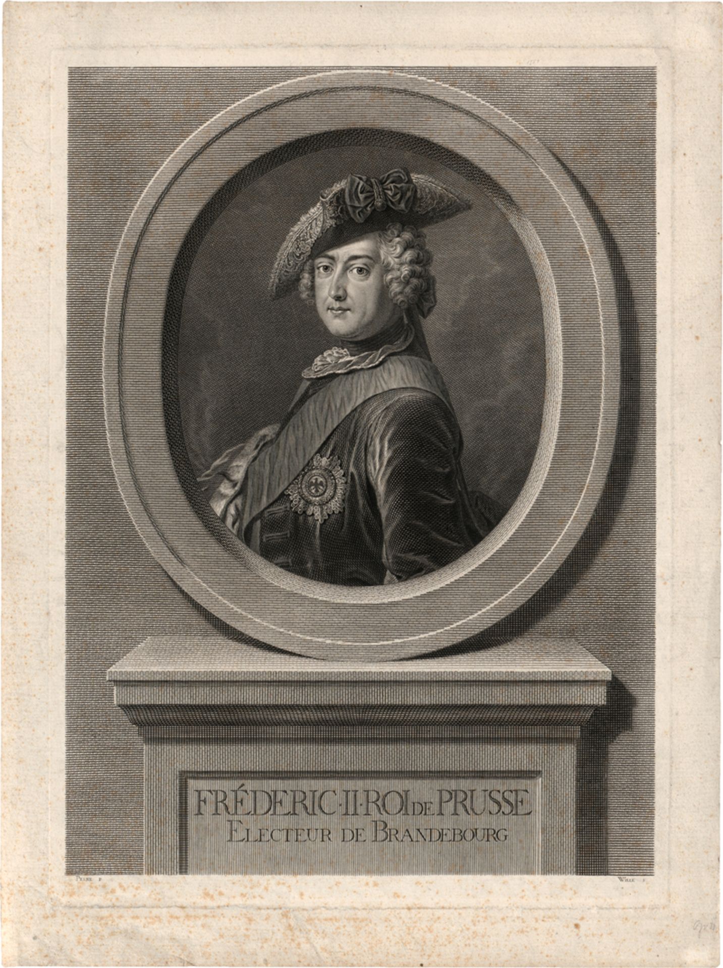 Wille, Johann Georg: Bildnis Friedrich II. von Preußen