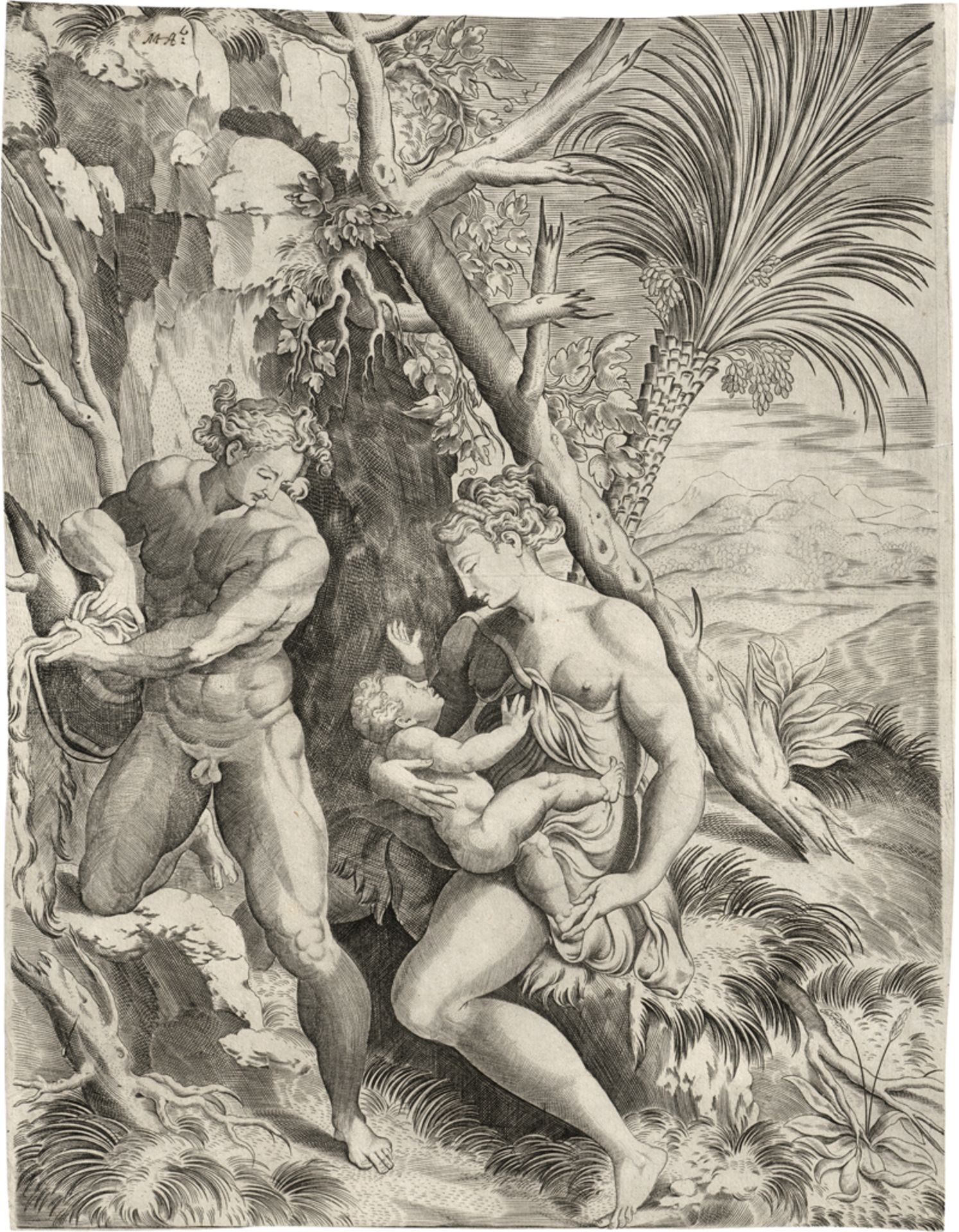 Fagiuoli, Girolamo: Adam und Eva mit dem Knaben Abel