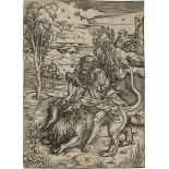 Dürer, Albrecht: Samson tötet den Löwen
