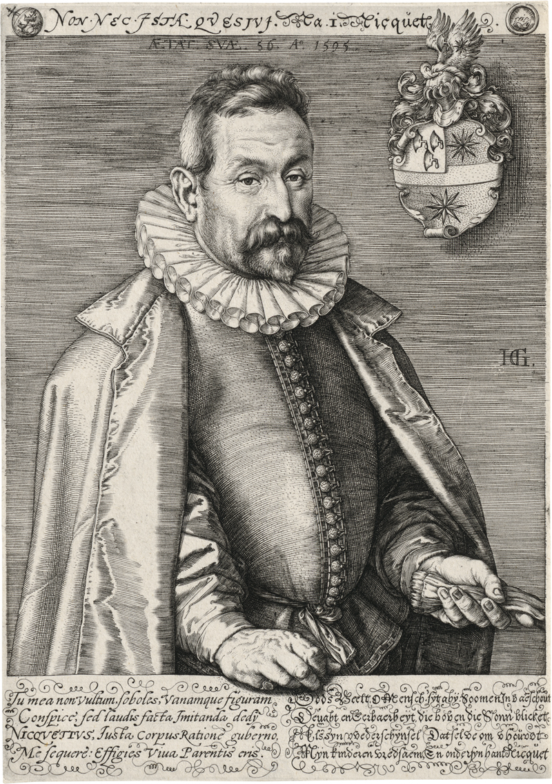 Goltzius, Hendrick: Bildnis Jan Nicquet