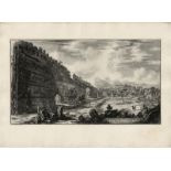 Piranesi, Giovanni Battista: Veduta degli avanzi del Castro Pretorio nella Villa Adri...