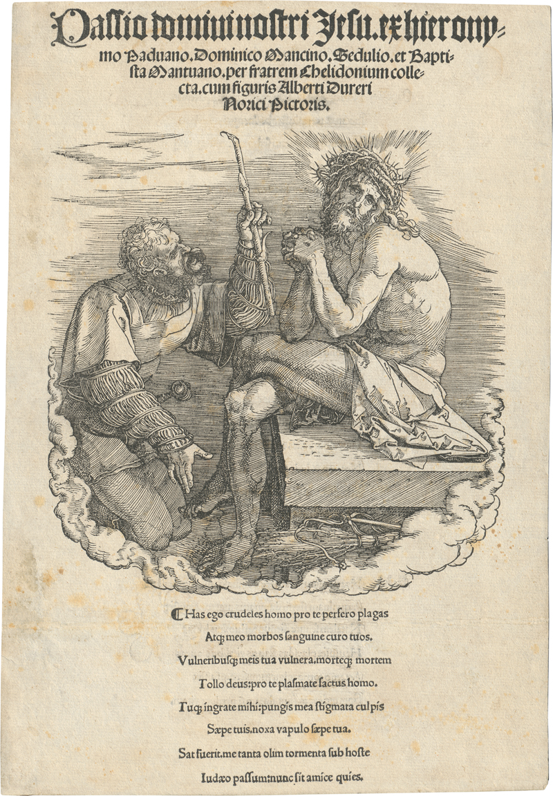 Dürer, Albrecht: Titelblatt mit dem Schmerzensmann