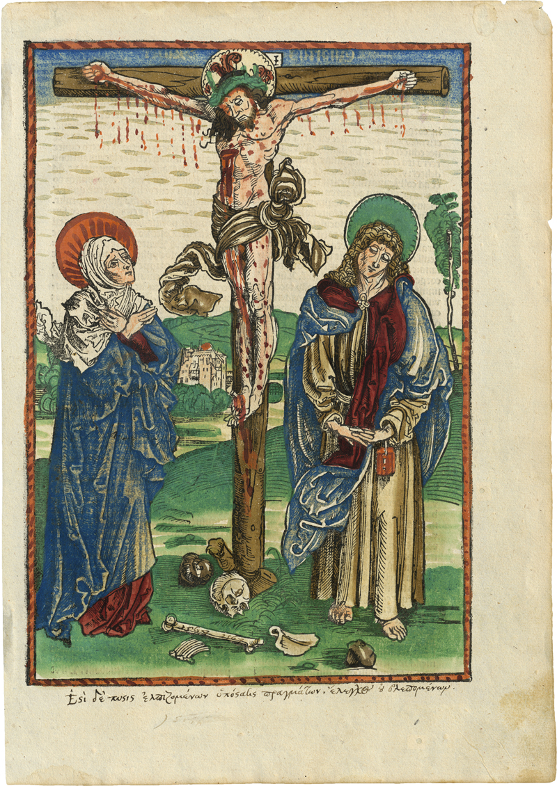 Dürerschule: Christus am Kreuz mit Maria und Johannes