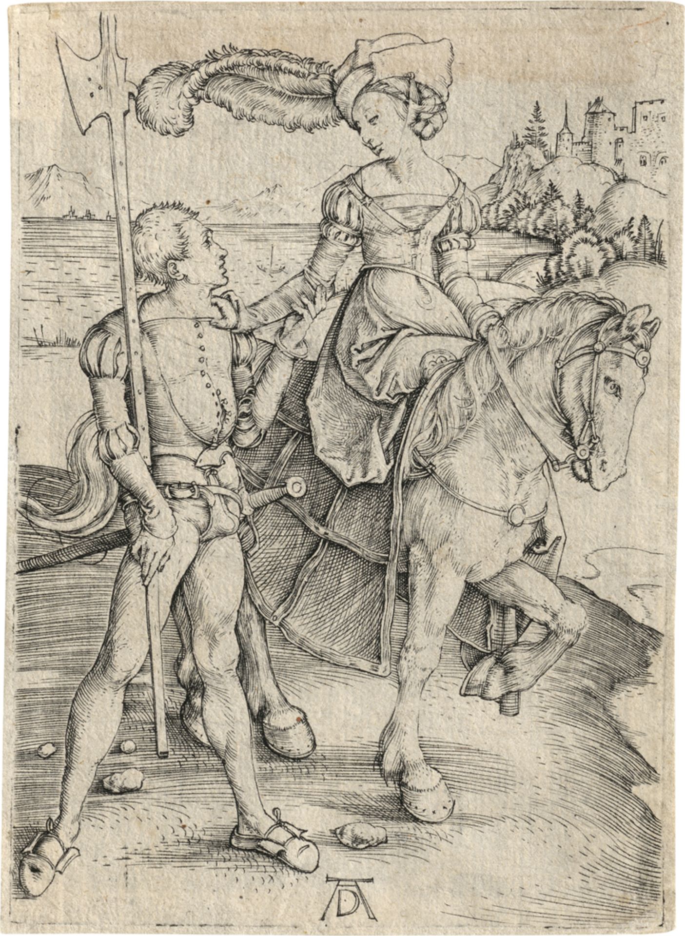 Dürer, Albrecht: Das Fräulein zu Pferd und der Landsknecht