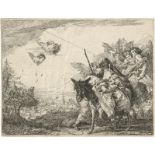 Tiepolo, Giovanni Domenico: Joseph, das Jesuskind verehrend, welches, die auf einem ...