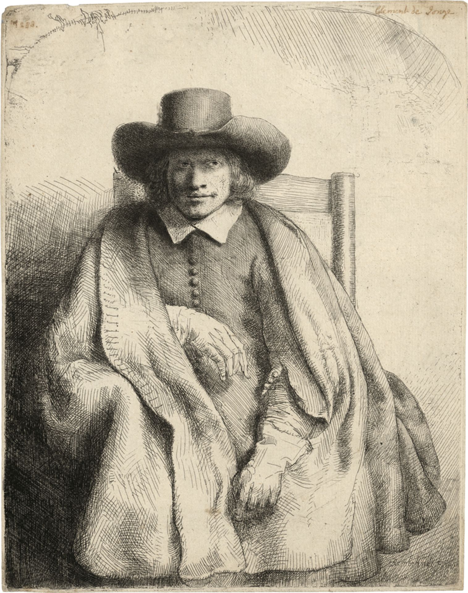 Rembrandt Harmensz. van Rijn: Bildnis Clement de Jonge, Kupferstichverleger