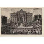 Piranesi, Giovanni Battista: Veduta in prospettiva della gran Fontana dell' Acqua Ver...