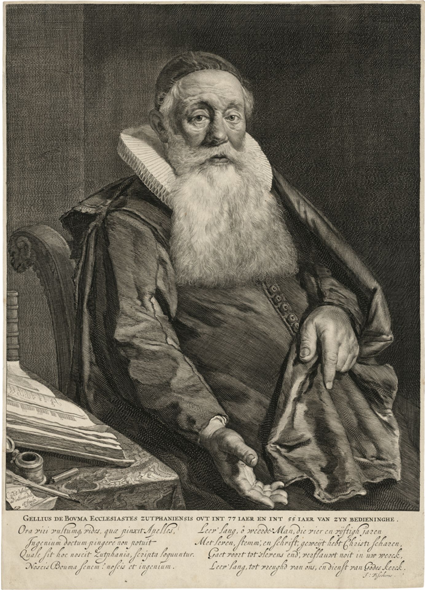 Visscher, Cornelis: Bildnis Gellius de Bouma