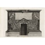 Piranesi, Giovanni Battista: Piedestal, Tür und Inschriften der Trajanssäule