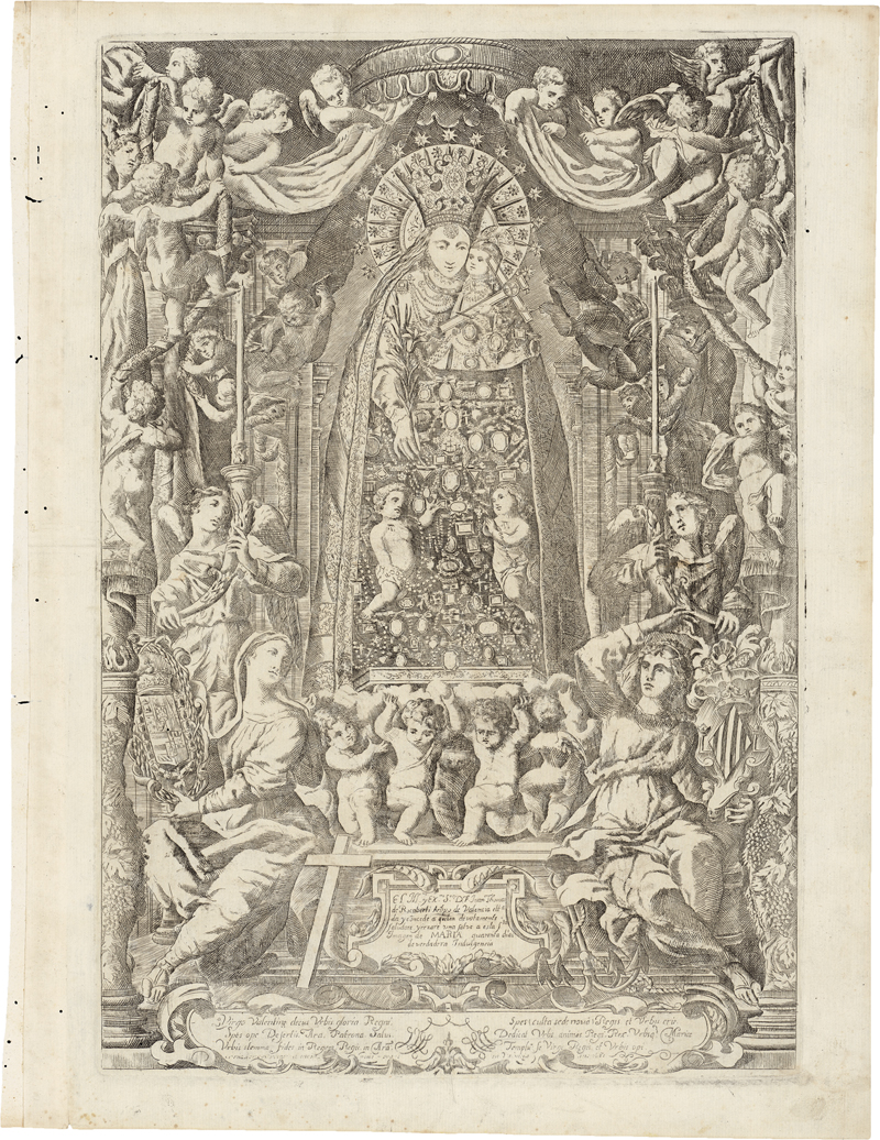 Spanisch: 1681. Virgen de los desamparados (Die Heilige Jungfrau d...