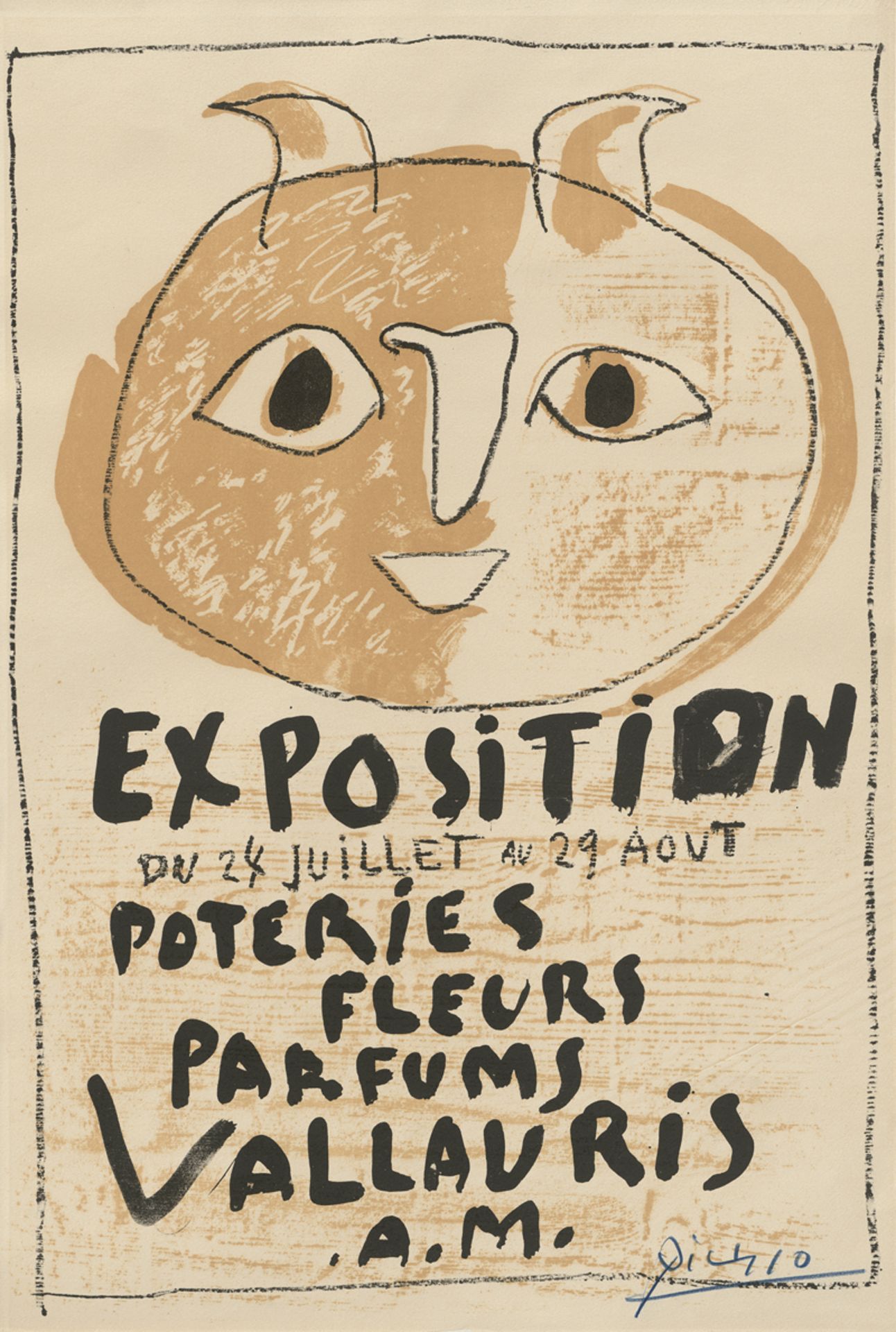 Picasso, Pablo: Exposition Poteries Fleurs Parfums (Troisième Affiche Va...